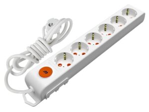 Разклонител 6ца с 2м. кабел Mutlusan Ri-Tech с ключ